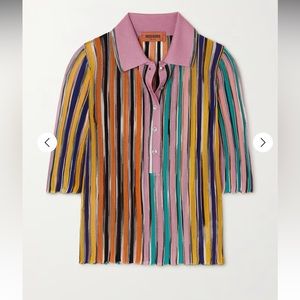 Like-new Missoni sheer knit polo